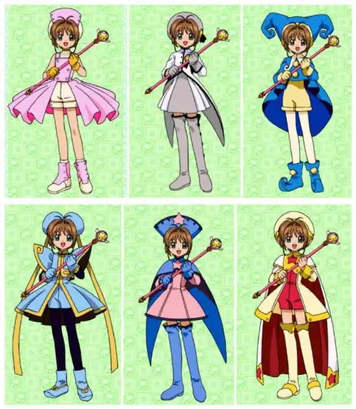 魔卡少女樱里小樱的51套服装,全是知世满满的心意啊