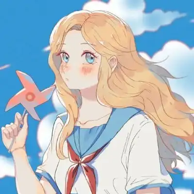 ins风插画情侣头像