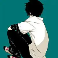 谁有男生侧面的漫画黑白头像