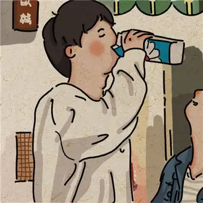 2021最新版甜蜜的插画风情侣头像永远乐意为了新的一轮月亮和日落欢呼