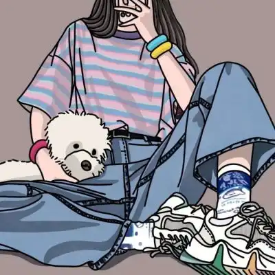 唐崎夜雨jk女孩的手绘头像画师卡通动漫头像我要个性网