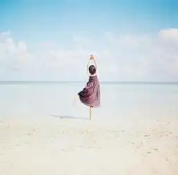 找一张类似的唯美图片,女孩在海边溜达的背影