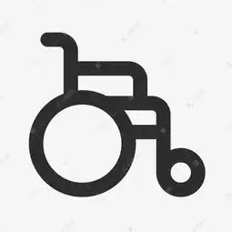 单色通用线性医疗app功能图标轮椅素材图片免费下载千库网