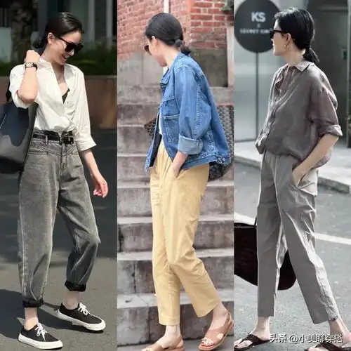 4050女生春季穿搭示范,简约高级,每一套都好好看