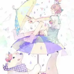 卡通可爱少女图片清新卡通头像简约清新图片