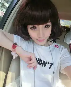 减龄甜美少女风短发清纯天真秒杀异性路人
