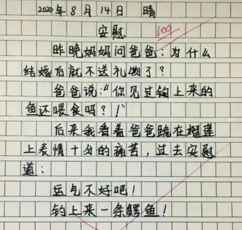 小学生作文我的爸爸,前半部分很感人,后半部分不对劲