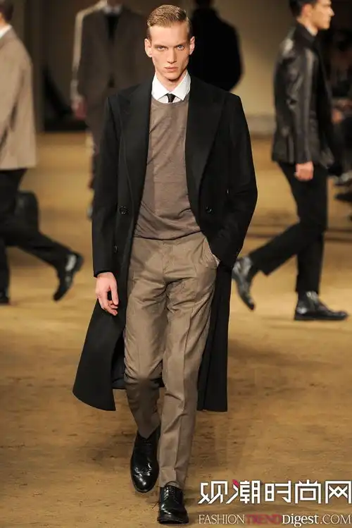 corneliani2014秋冬米兰男装周秀场简约低调的都市绅士形象高清图片