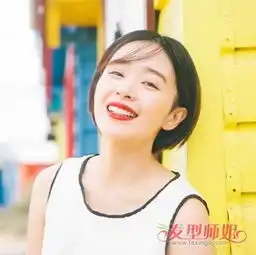 圆脸美女梳什么发型好看一点2018年最新圆脸女生中性发型发型师姐