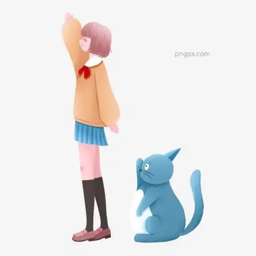 卡通唯美女孩和猫免抠元素图片大小1024x1024px图片尺寸228.96kb来自png搜索网pngss.com免费免扣png素材下载png元素可爱女孩猫免抠元素人物手绘元素透明元素