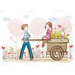 印花矢量图童装卡通人物小女孩小男孩免费素材设计图案原创艺术风psd图片素材下载图芽创意