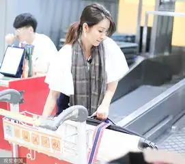 秦海璐深夜出发状态好戴小猪佩奇耳环搬行李女子力max