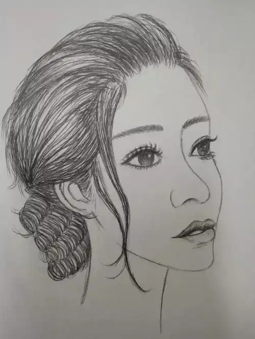 超详细素描教程,教你画一个手绘美女,你学会了吗