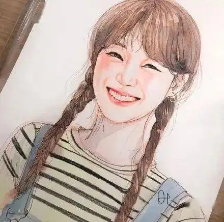 他山之石艺超好看的水彩彩铅少女插画来了