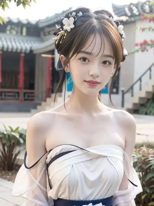 绝美抹胸汉服小仙女甜美写真