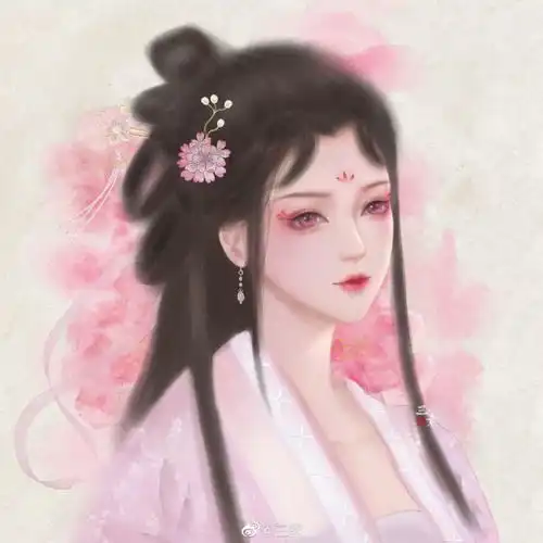 仙气飘飘的古风美人插画