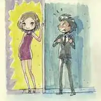 新年插画风伴侣头像