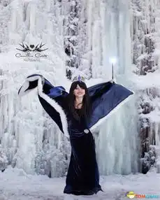 国外七岁女童cos迪士尼动画角色画面比童话更美