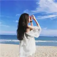 头像女生唯美小清新海边图片精选树叶沙沙响陪我去流浪