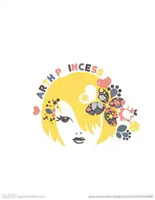 花纹美女头像素材图片