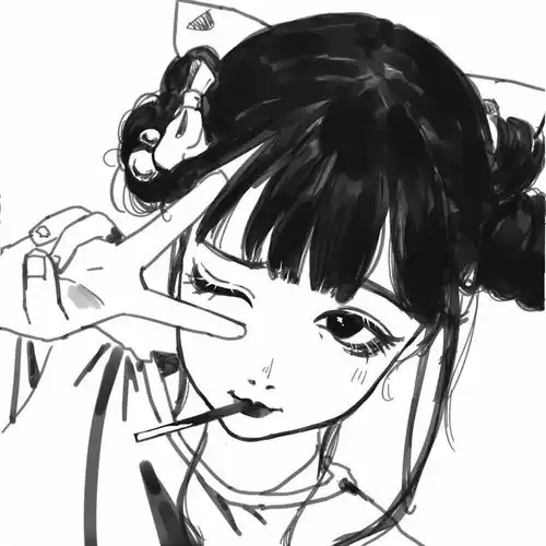 黑白女头百里挑一的头像