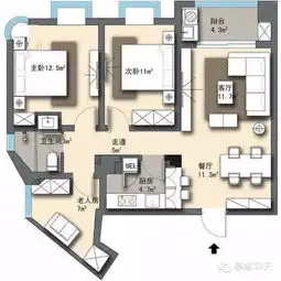 80后女孩8万装78平简约宜家风