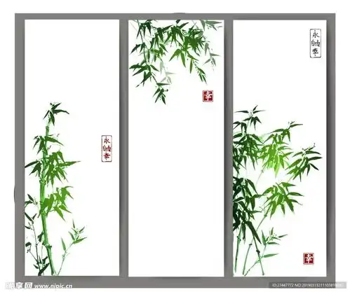 竹子背景设计图