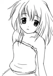 跪求黑白的漫画少女图片