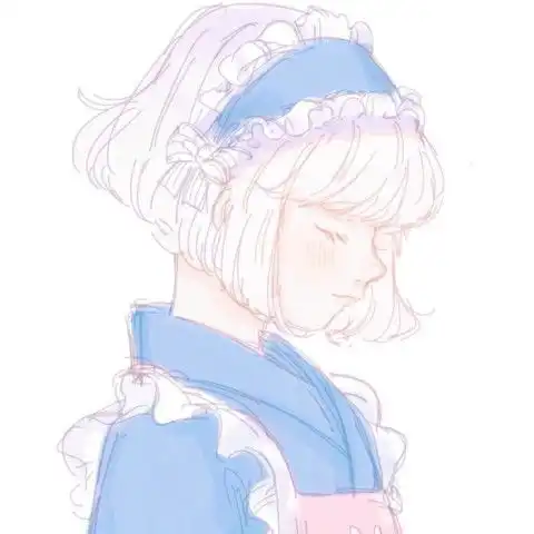 手绘插画风头像我不要再喜欢你了,因为我喜欢甜,而你太苦了