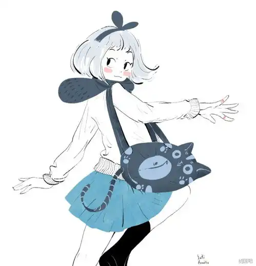 清新手绘美少女插画来自插画师yukikawatsu