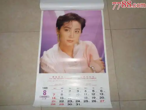 新年记忆挂历上的美女与美景