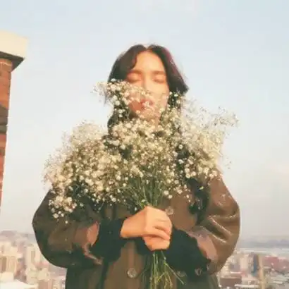捧花头像女生气质文艺范捧花的气质女神范女生头像