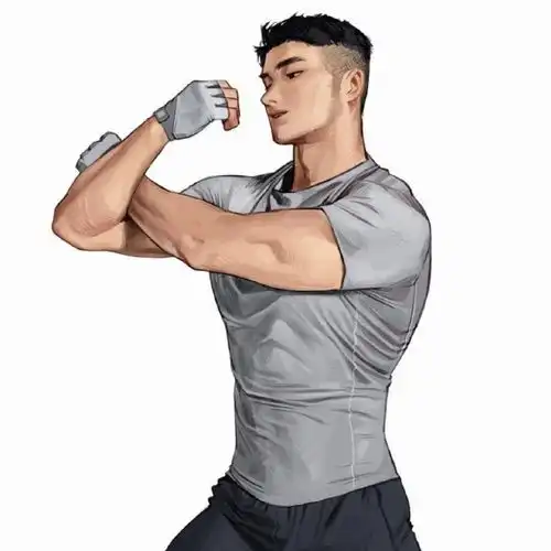 卡通肌肉男