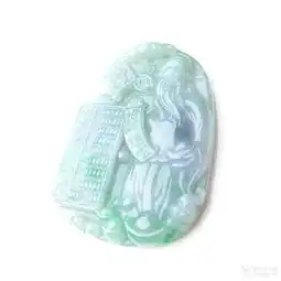 甸a货翡翠冰糯种招财进宝28.72g