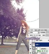 photoshop调出中性色彩超酷的欧美女孩儿7