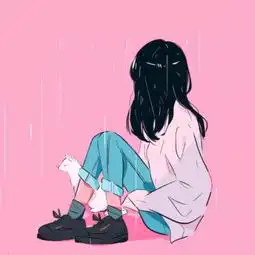 背影或侧影动漫女头高冷图片