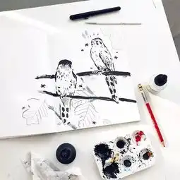 这梦幻的色彩,让动物在纸上活了