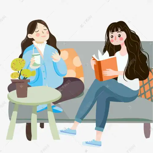 我们小清新卡通女孩素材图片免费下载千库网