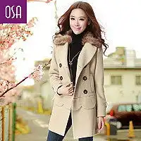 清仓2012秋冬新款英伦风斗篷大码双排扣毛呢外套修身呢子大衣女