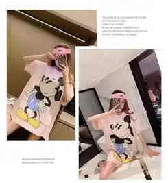 c56812019夏季新品网红同款t恤女韩版学生上衣简约卡通宽松长款t恤