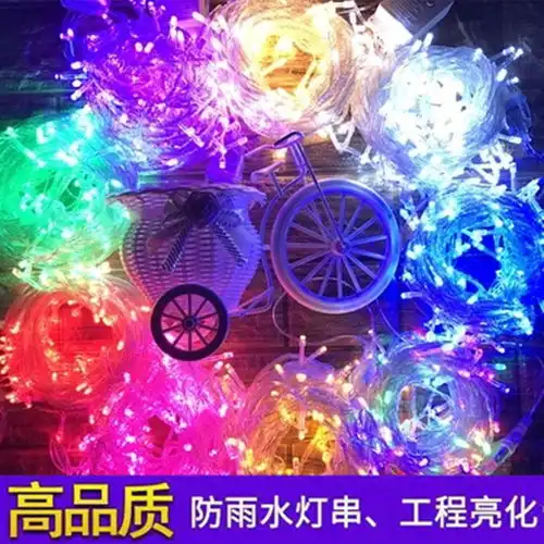 led小彩灯闪灯串灯满天星七彩变色户外防水婚庆房间节日灯装饰灯