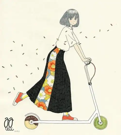 画笔下甜美女孩,可爱萌萌,甜而不腻刚刚好