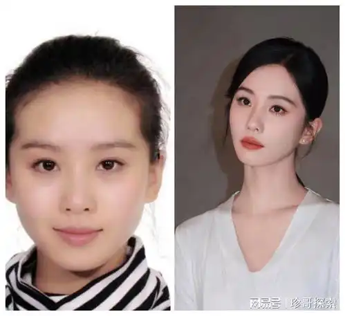 20位女明星证件照对比,谁的差距大,谁又是真正的天生丽质