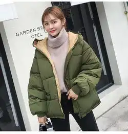 冬新品2018新款冬季棉袄韩版bf原宿风面包服ins棉服女短款宽松外套