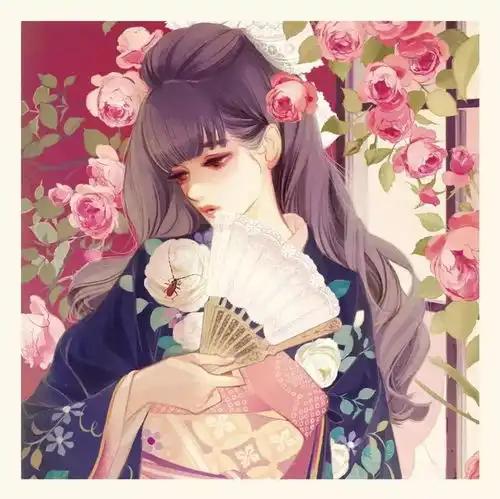 插画丨她的眸,柔情似水