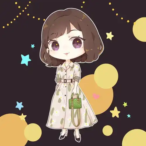 一张张真人q版的真人漫画微信头像,第一次送女朋友礼物