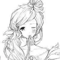 微信头像素描女微信头像图片大全