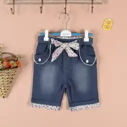 3010厂家直销2015新款夏季女童童装韩版纯棉女童童裤牛仔短裤