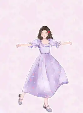 可爱女孩头像装饰画包装素材