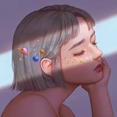 唐崎夜雨自截少女插画头像画师女生头像我要个性网